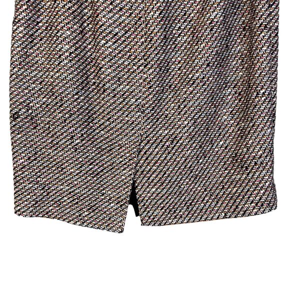 Talbots Textured Wool Skirt Womens Size 8 Pencil Back Slit Multicolor Career - Picture 7 of 12